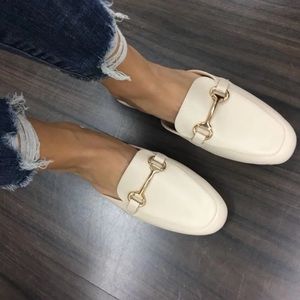 Cream Slides/Mules